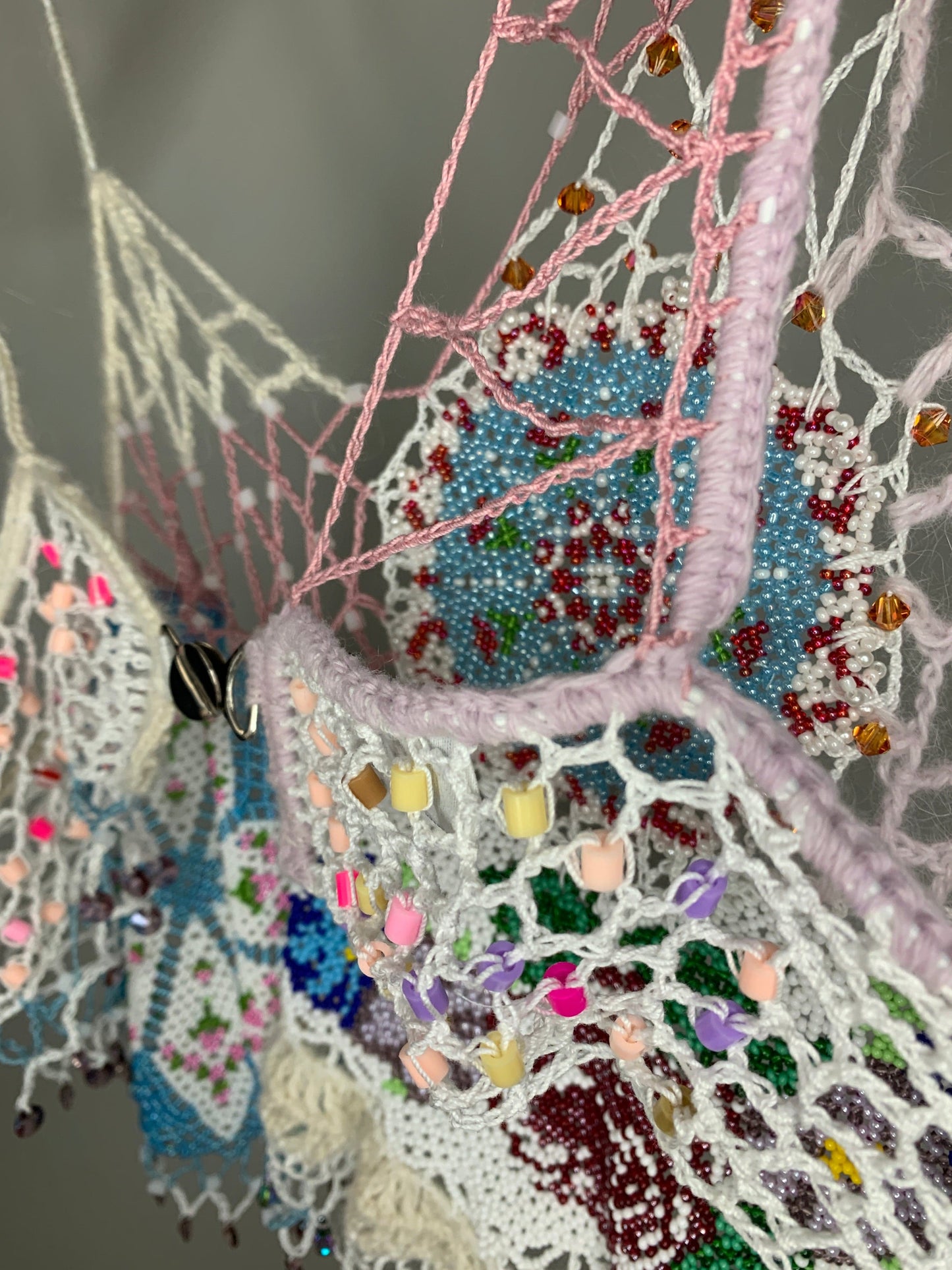 Bead Weaving Tank Top White-Lou de Bètoly-APOC STORE