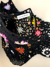 Bead Weaving Top Black-Lou de Bètoly-APOC STORE