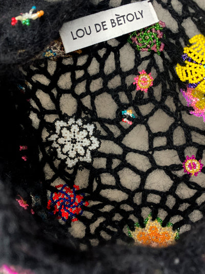 Bead Weaving Top Black-Lou de Bètoly-APOC STORE