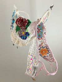 Bead Weaving Tank Top White-Lou de Bètoly-APOC STORE