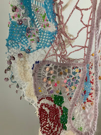 Bead Weaving Tank Top White-Lou de Bètoly-APOC STORE