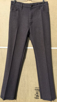 Grey Deconstructed Vintage Polyester Trousers-Jetpack Hom(m)e-APOC STORE