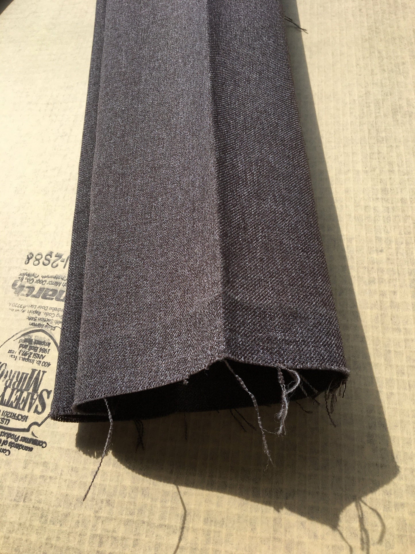 Grey Deconstructed Vintage Polyester Trousers-Jetpack Hom(m)e-APOC STORE
