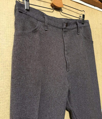 Grey Deconstructed Vintage Polyester Trousers-Jetpack Hom(m)e-APOC STORE