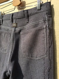 Grey Deconstructed Vintage Polyester Trousers-Jetpack Hom(m)e-APOC STORE