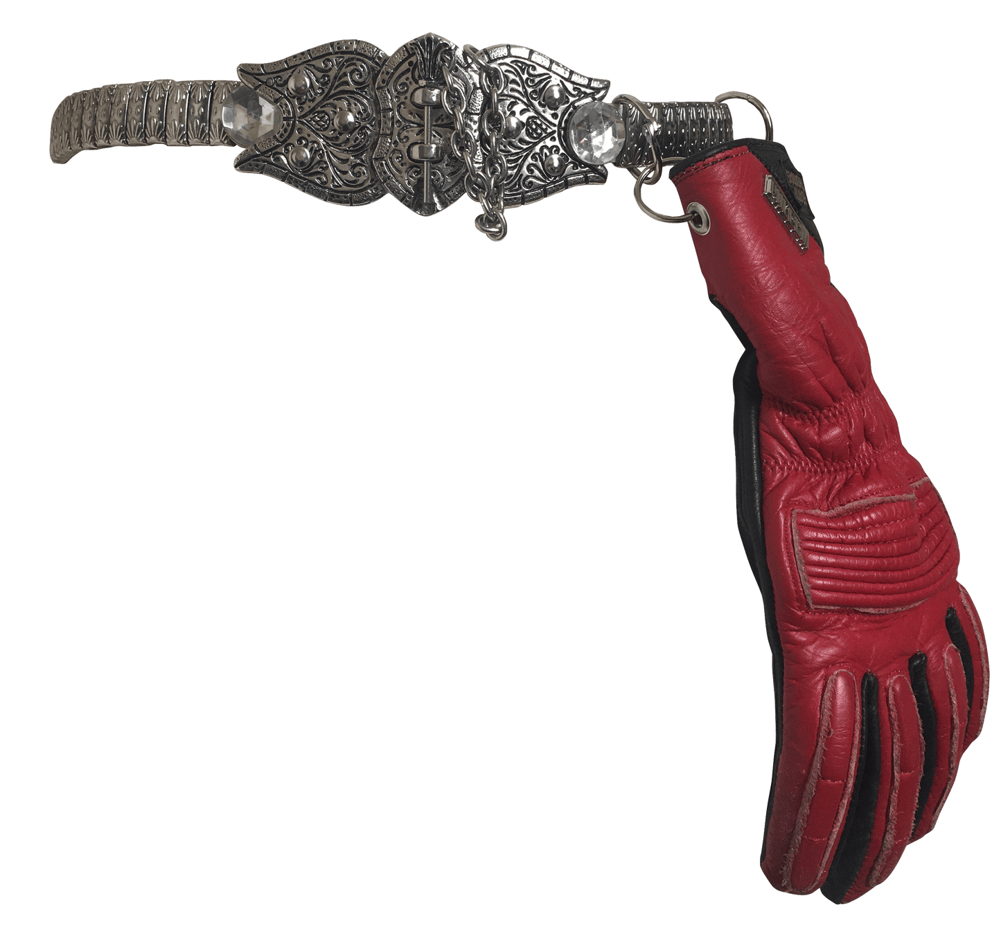 Red Silver Belt Handbag-phlegm-APOC STORE