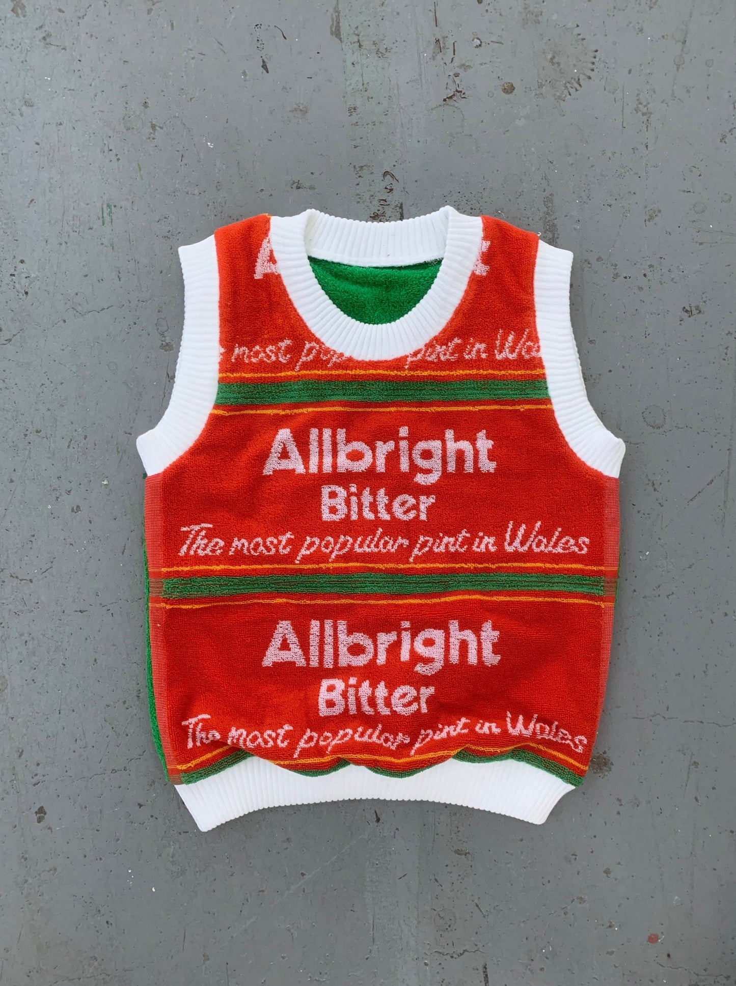 Allbright Beer Towel Vest Red-Adam Jones-APOC STORE