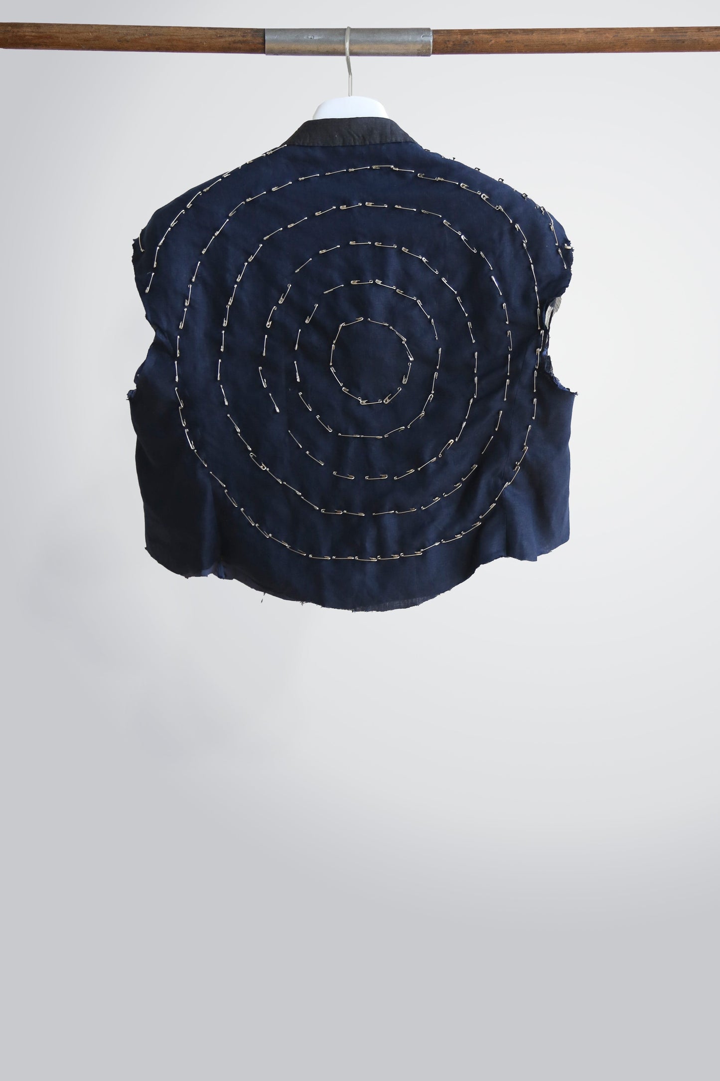 J A Lunar Linen Cropped Jacket-Jawara Alleyne-APOC STORE