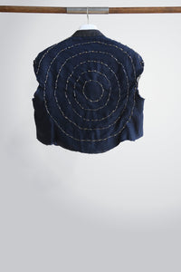 J A Lunar Linen Cropped Jacket-Jawara Alleyne-APOC STORE