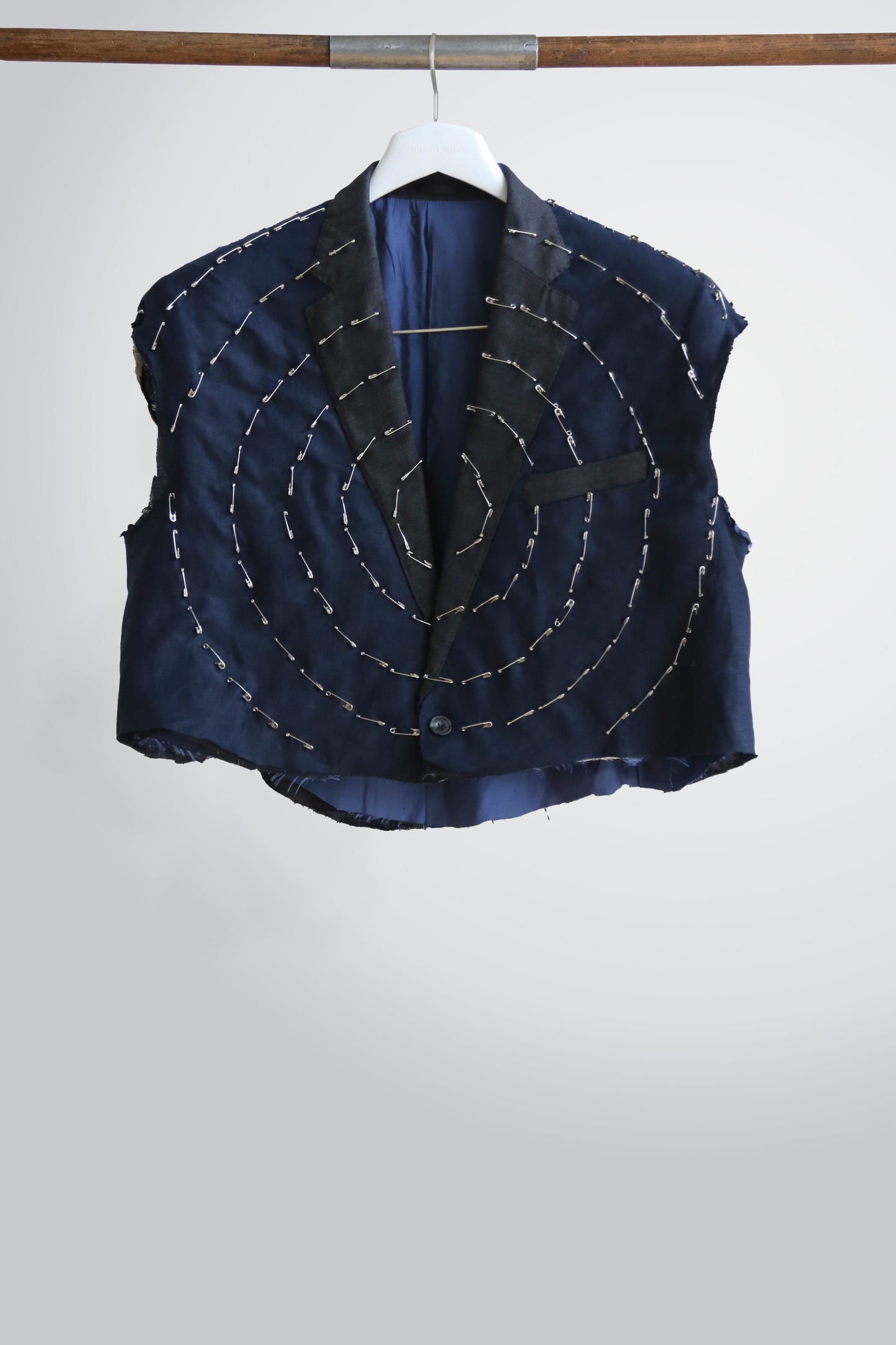 J A Lunar Linen Cropped Jacket-Jawara Alleyne-APOC STORE