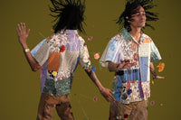 Patchwork Raglan Shirt-Jetpack Hom(m)e-APOC STORE