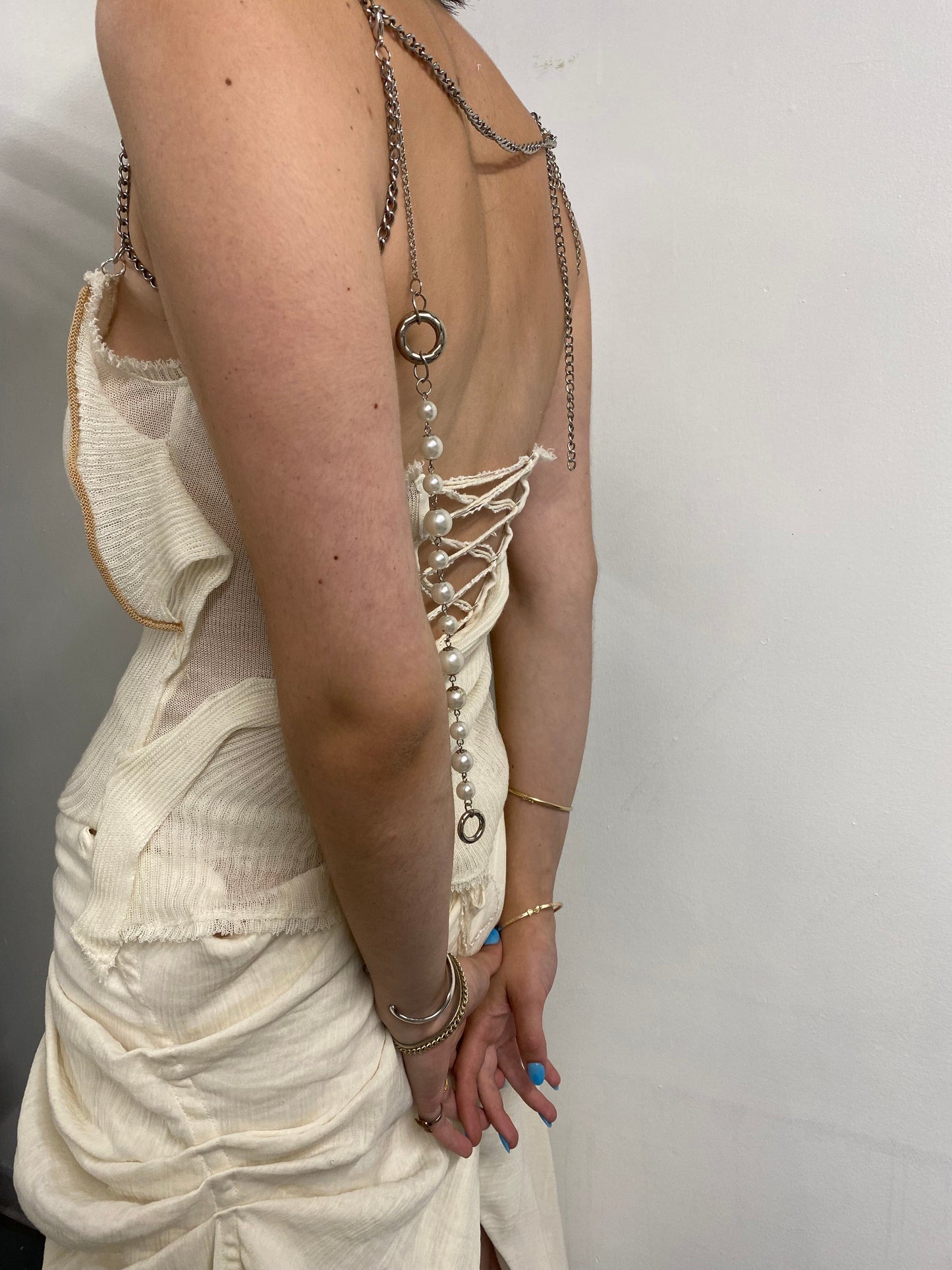 Bound by Chains Sleeveless Dress-Olivia Rubens-APOC STORE