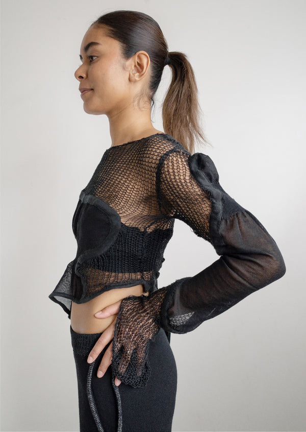 Scar and Mesh Top-Khanh Brice Nguyen-APOC STORE