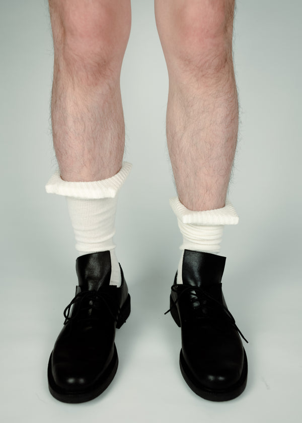 Framed Sock Ivory-SHEK LEUNG-APOC STORE