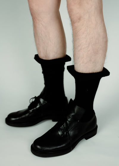 Framed Sock Black-SHEK LEUNG-APOC STORE