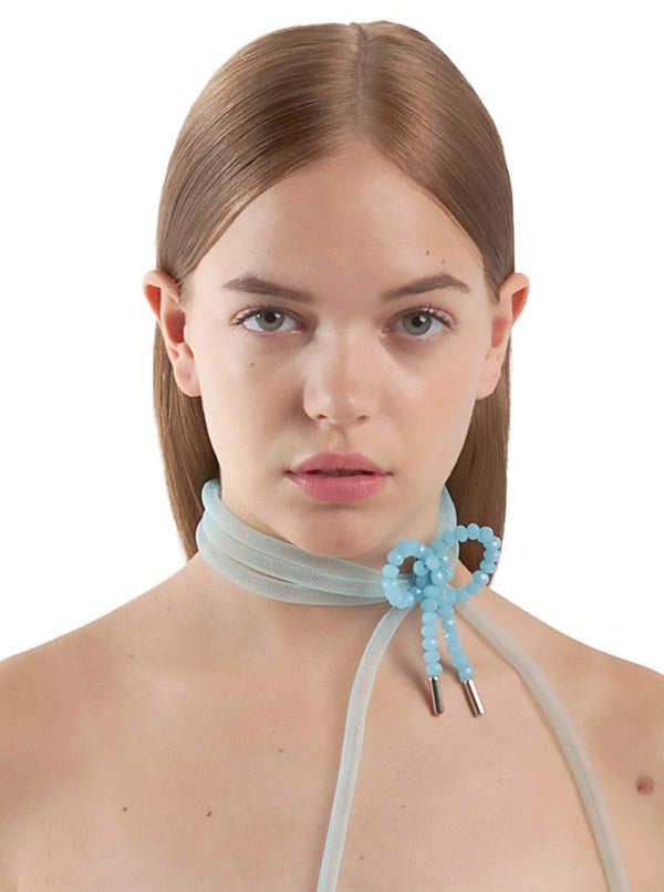 Lady Ribbon Choker - Blue / Blue-1CONCEPT-APOC STORE