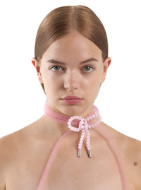 Lady Ribbon Choker - Pale Pink / Pink-1CONCEPT-APOC STORE