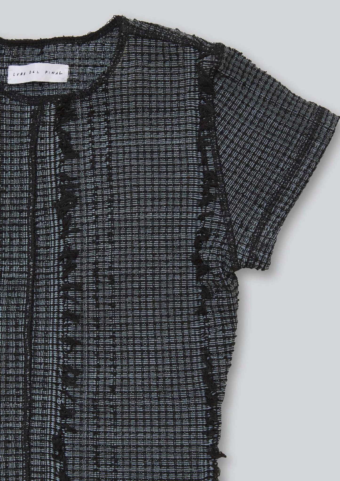 Overdyed Stretch Weave Tee-Luna Del Pinal-APOC STORE