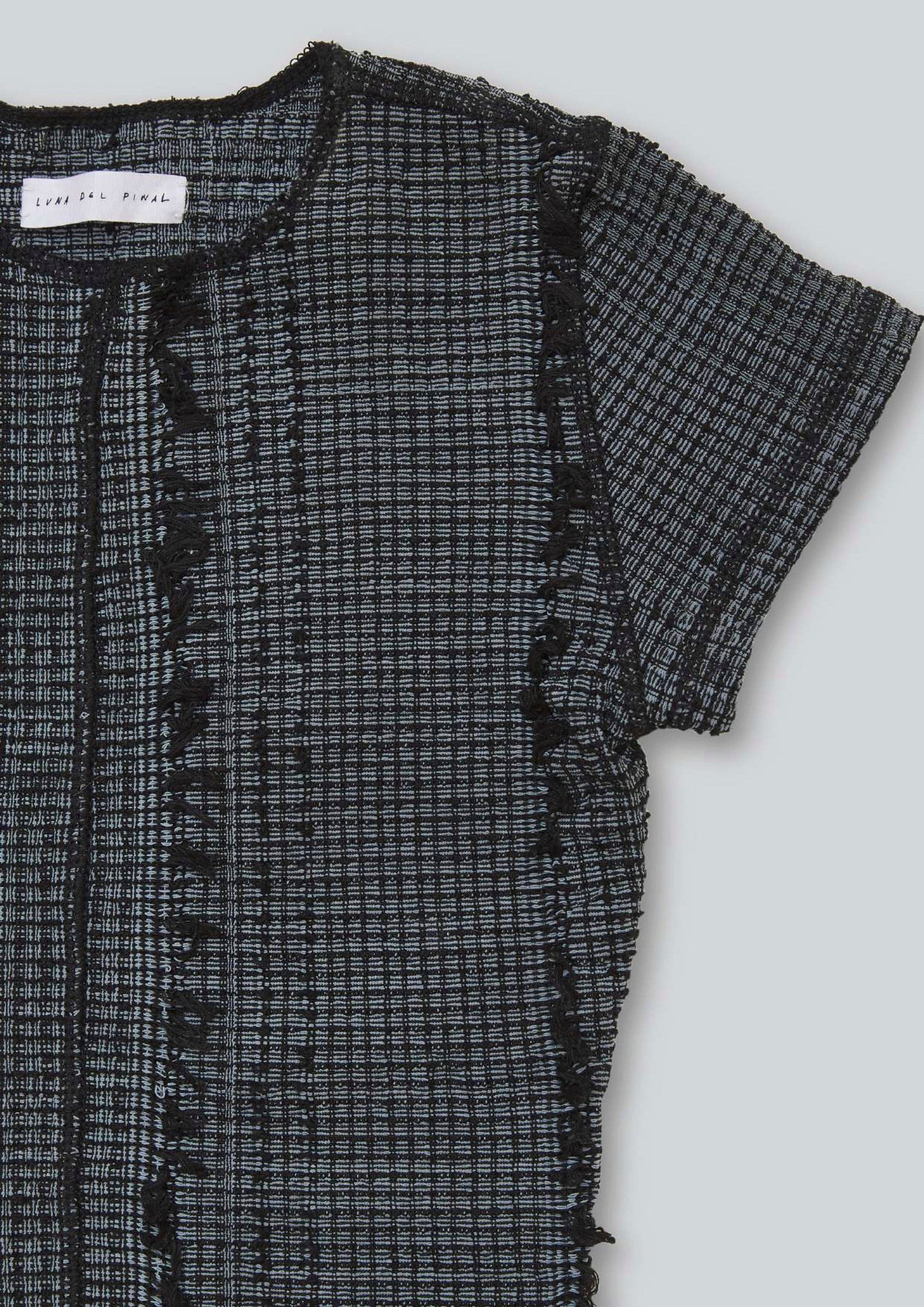 Overdyed Stretch Weave Tee-Luna Del Pinal-APOC STORE