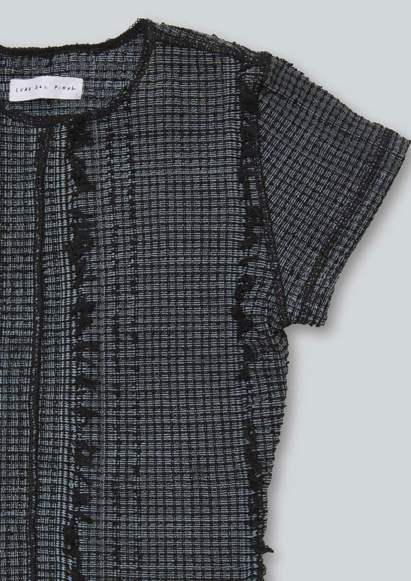 Overdyed Stretch Weave Tee-Luna Del Pinal-APOC STORE