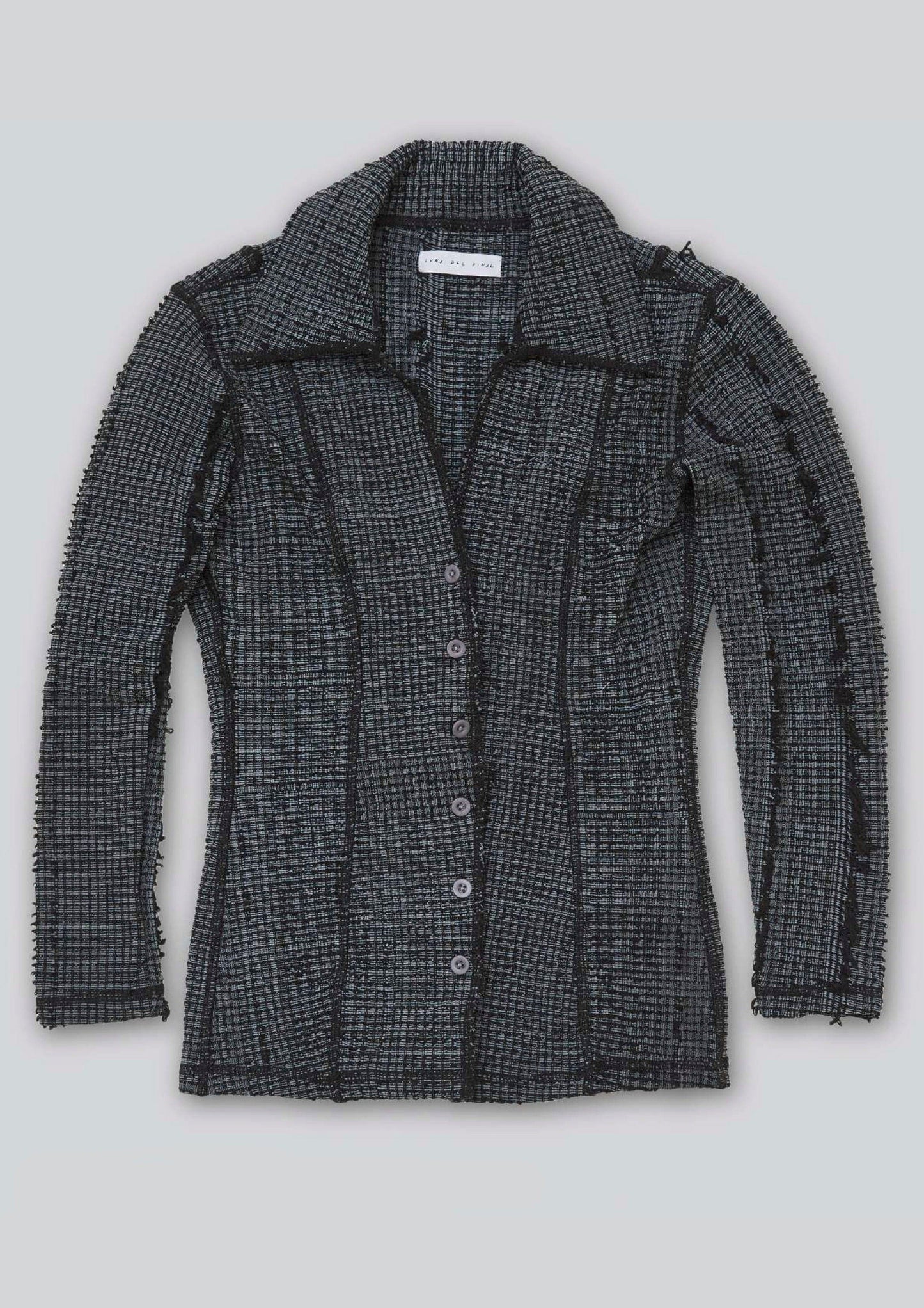 Overdyed Stretch Weave Shirt-Luna Del Pinal-APOC STORE