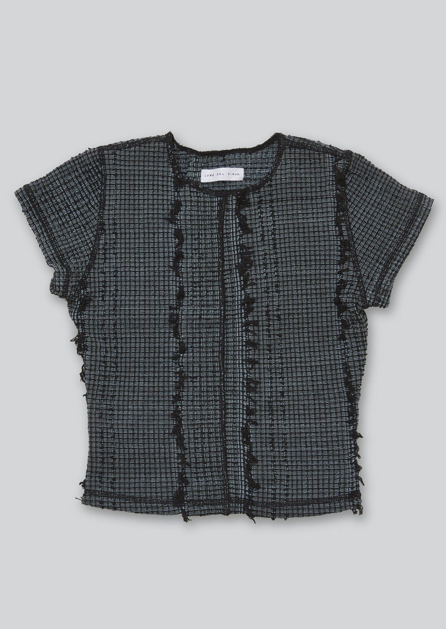 Overdyed Stretch Weave Tee-Luna Del Pinal-APOC STORE