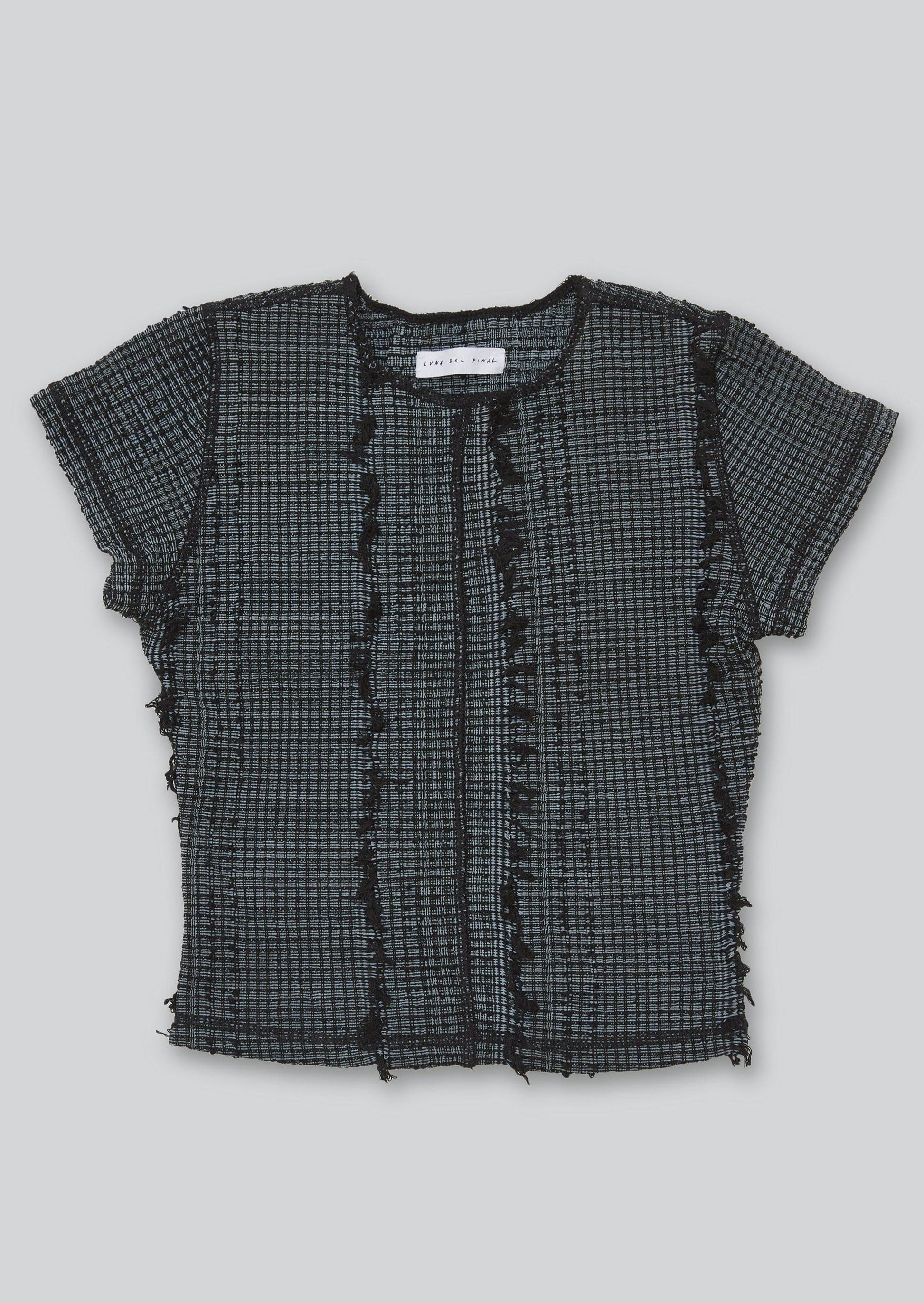 Overdyed Stretch Weave Tee-Luna Del Pinal-APOC STORE