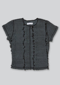 Overdyed Stretch Weave Tee-Luna Del Pinal-APOC STORE