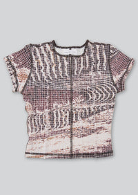 Topographic Stretch Weave Tee-Luna Del Pinal-APOC STORE