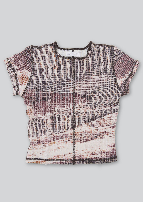 Topographic Stretch Weave Tee-Luna Del Pinal-APOC STORE