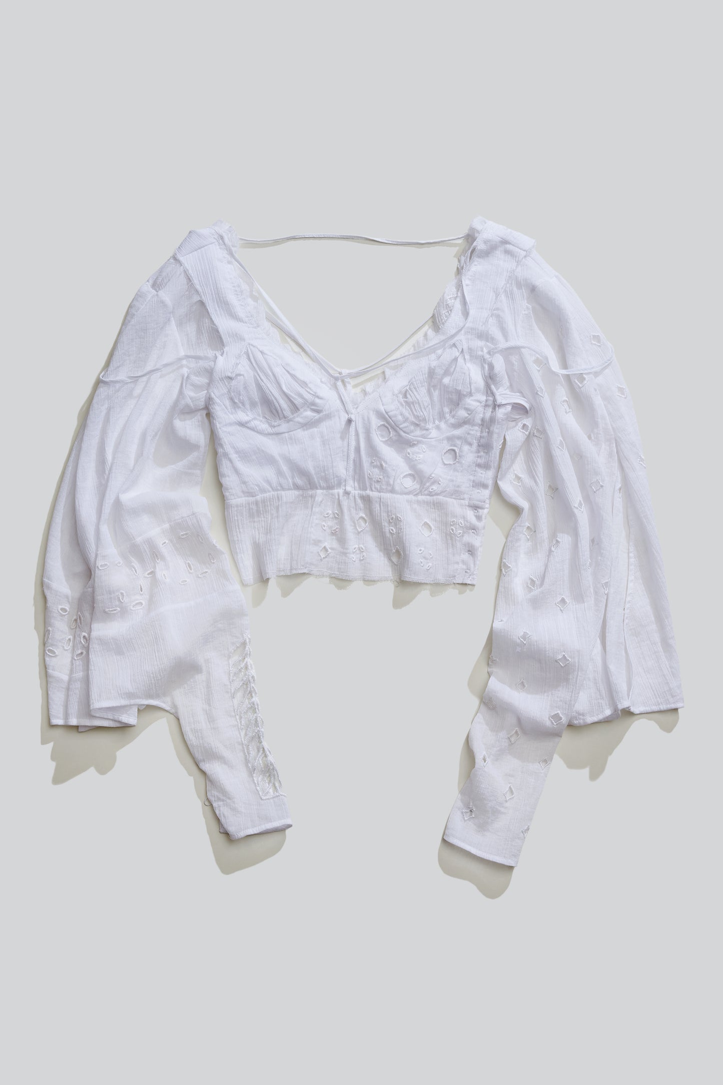 Embroidered Patchwork Fairy Top-Luna Del Pinal-APOC STORE