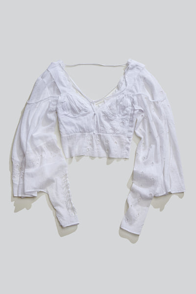 Embroidered Patchwork Fairy Top-Luna Del Pinal-APOC STORE