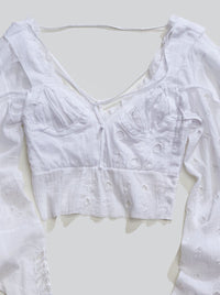Embroidered Patchwork Fairy Top-Luna Del Pinal-APOC STORE