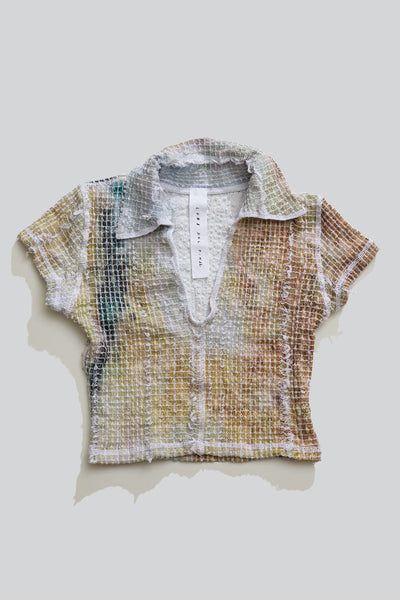 Cave Stretch Weave Short Sleeve Polo-Luna Del Pinal-APOC STORE