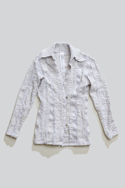 Stretch Weave Pin Shirt-Luna Del Pinal-APOC STORE