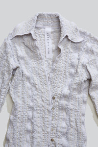 Stretch Weave Pin Shirt-Luna Del Pinal-APOC STORE