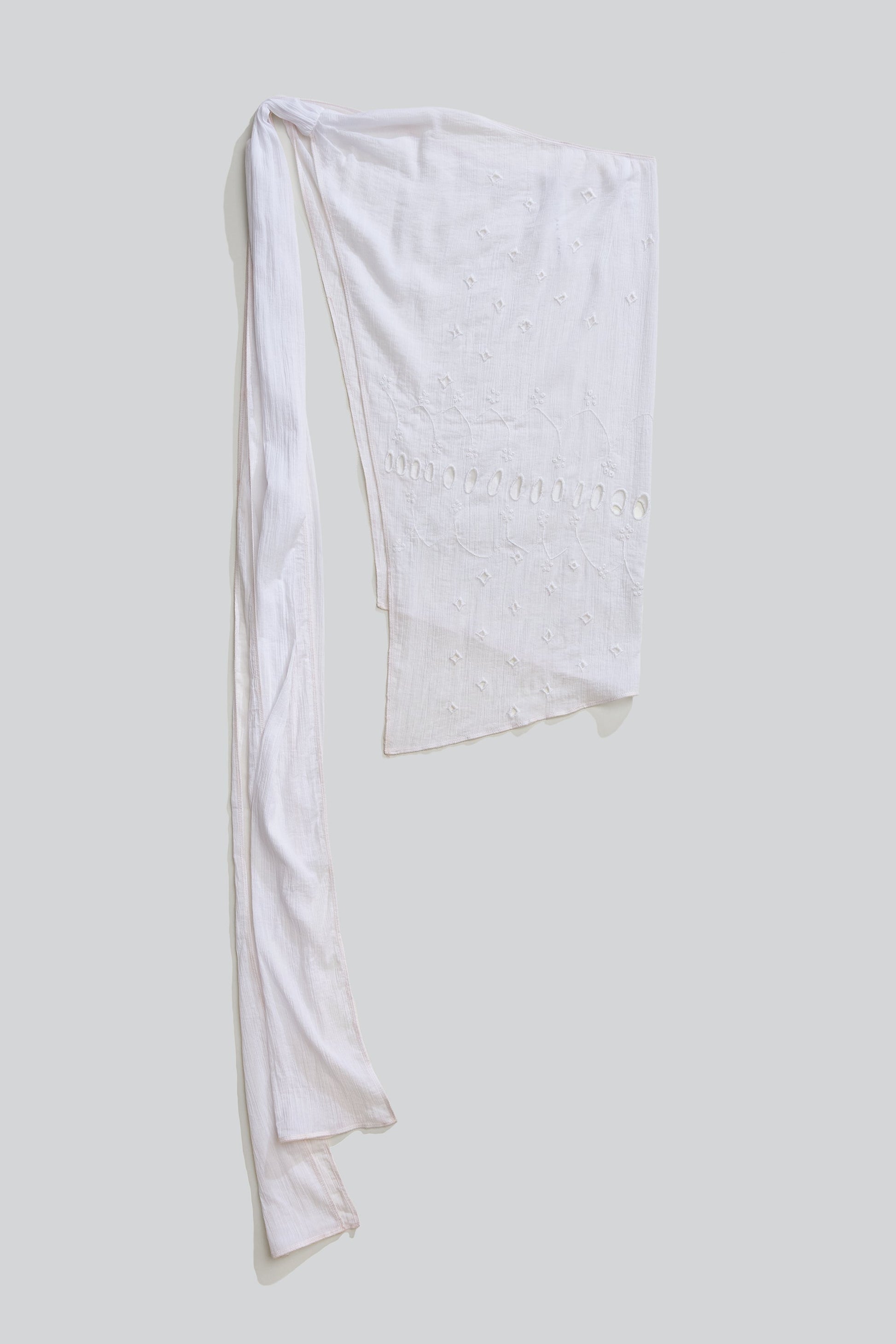 Embroidered Sarong Skirt w/ Pink Overlock-Luna Del Pinal-APOC STORE