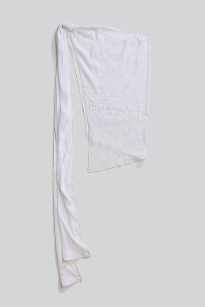 Embroidered Sarong Skirt w/ Pink Overlock-Luna Del Pinal-APOC STORE