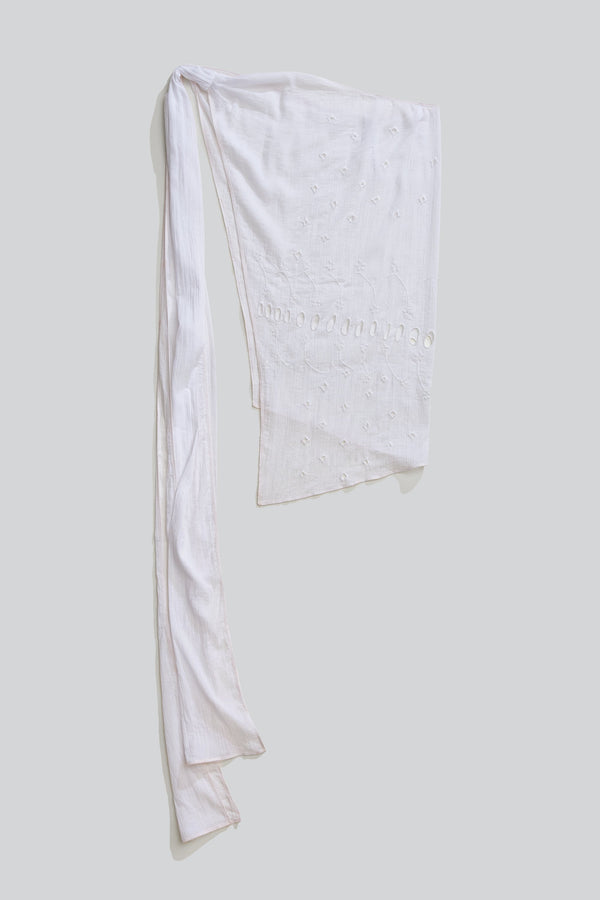 Embroidered Sarong Skirt w/ Pink Overlock-Luna Del Pinal-APOC STORE