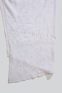 Embroidered Sarong Skirt w/ Pink Overlock-Luna Del Pinal-APOC STORE