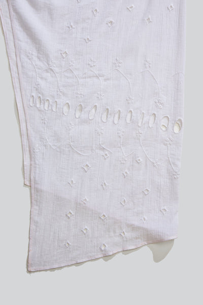 Embroidered Sarong Skirt w/ Pink Overlock-Luna Del Pinal-APOC STORE