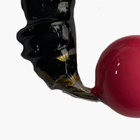 Large Resin Earcuff Black Pink-Lueder x Kkrreeiiss-APOC STORE