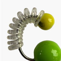 Large Spiral Earcuff White Yellow Green-Lueder x Kkrreeiiss-APOC STORE