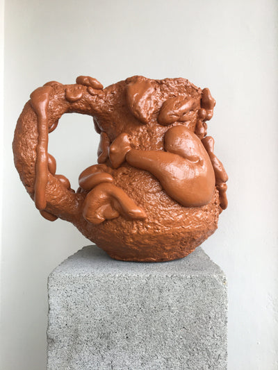 Lava Vase Brown-BVAR-APOC STORE