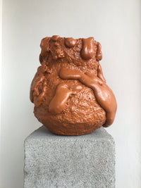 Lava Vase Brown-BVAR-APOC STORE