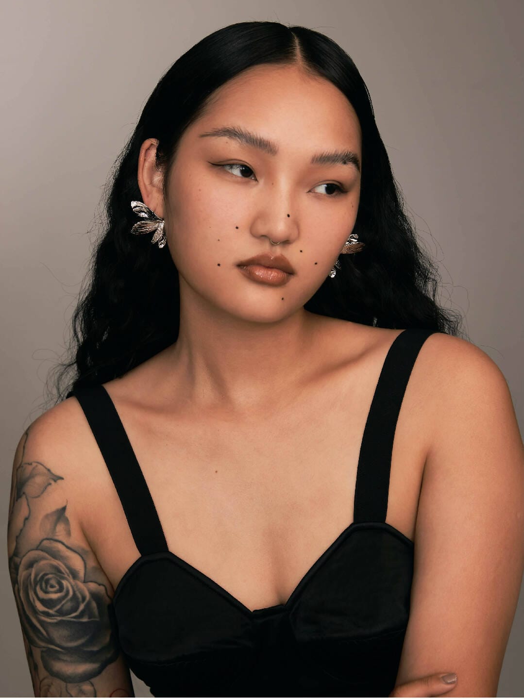 Silver Broken Moth Wings Earrings-Ancient Future-APOC STORE