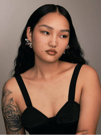 Silver Broken Moth Wings Earrings-Ancient Future-APOC STORE