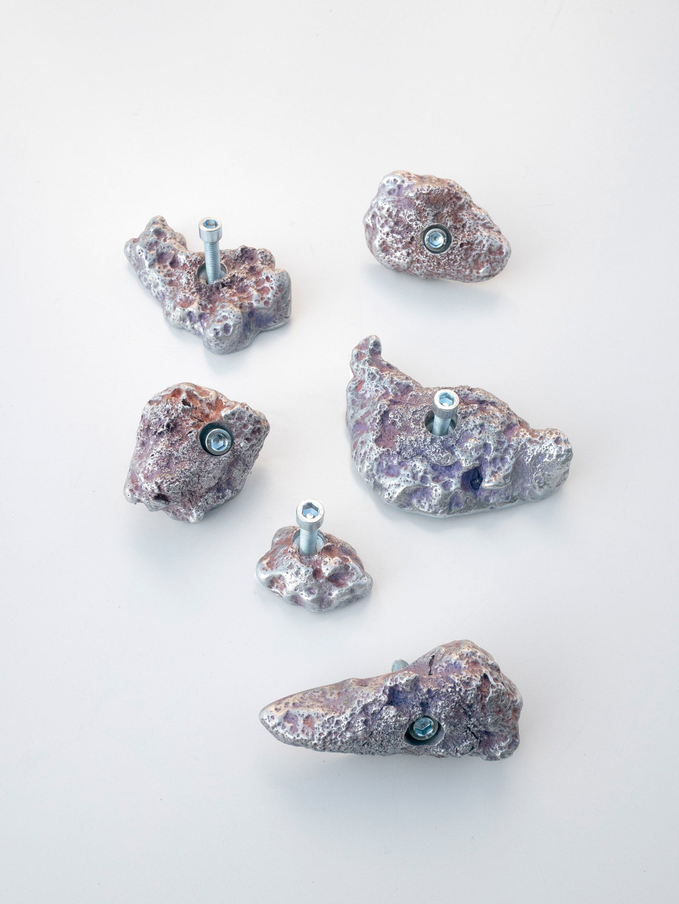 Set of 6 Aluminum Climbing Holds 2-Elissa Lacoste-APOC STORE