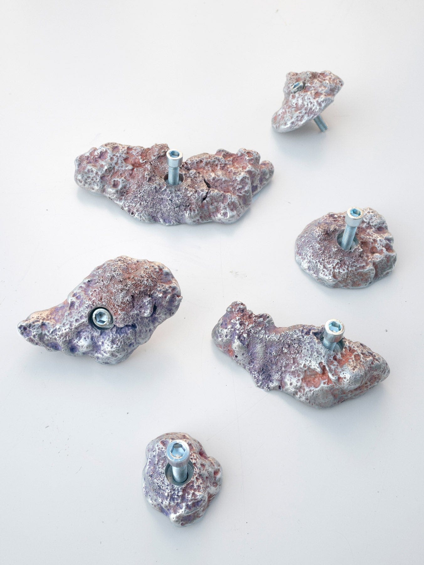 Set of 6 Aluminum Climbing Holds 3-Elissa Lacoste-APOC STORE