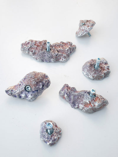 Set of 6 Aluminum Climbing Holds 3-Elissa Lacoste-APOC STORE